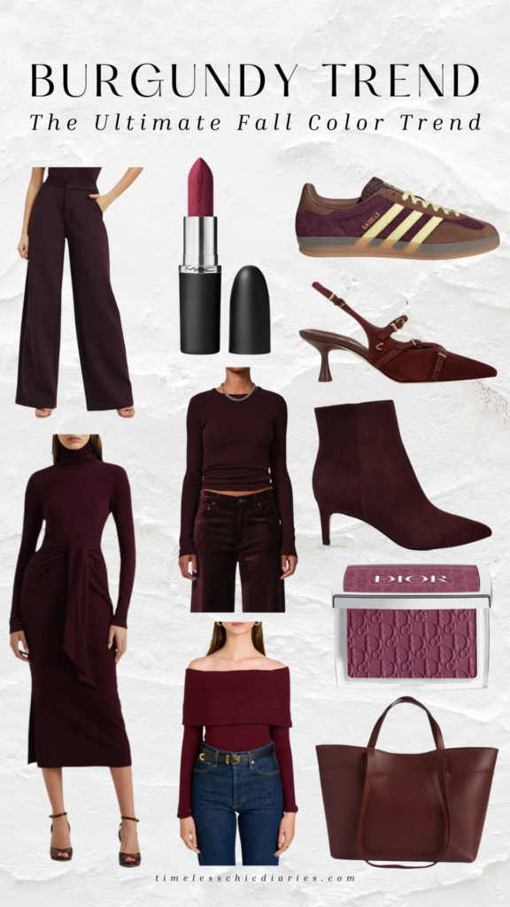 Burgundy Trend: The Ultimate Fall Color Trend You Can't Miss